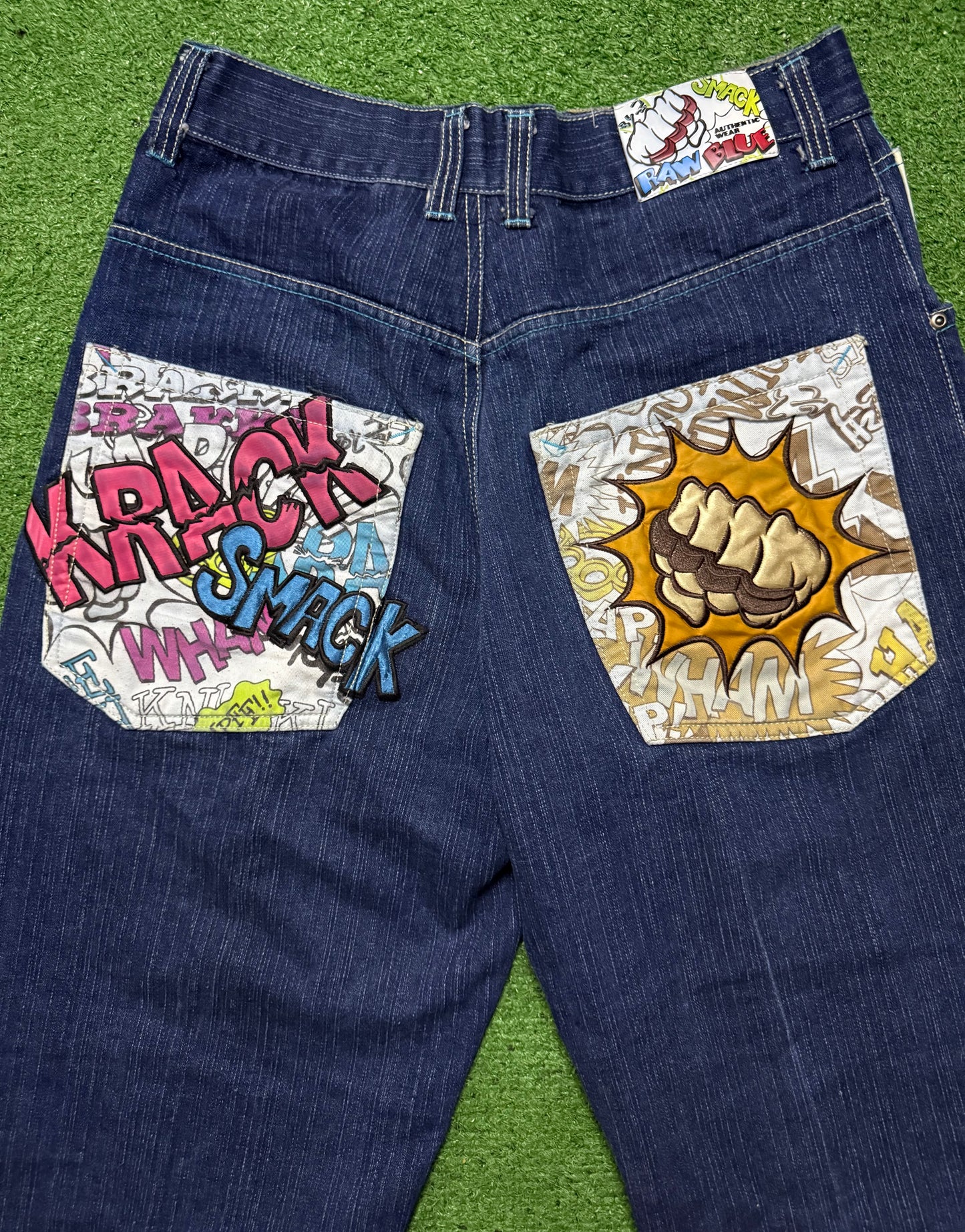 Vintage Raw Blue Jeans