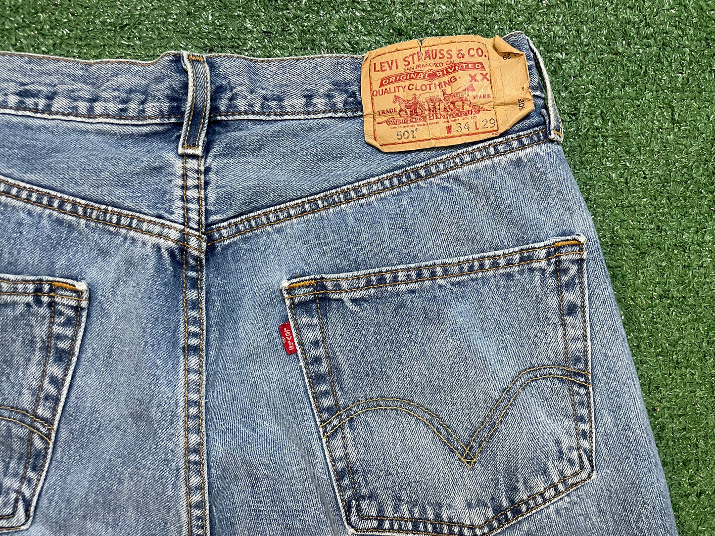 Vintage Levi 501 light wash jeans
