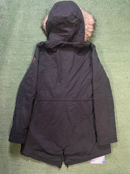 Vintage 2000s Hollister black parka jacket