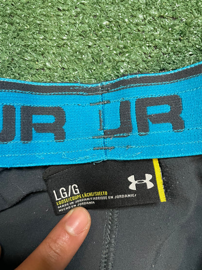 Under Armour qualifier grey and blue shorts