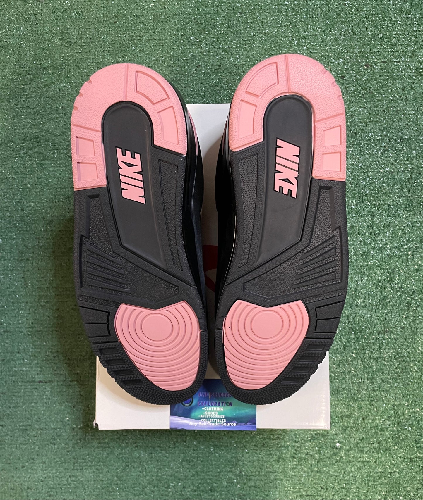 Jordan 2/3 black rust pink