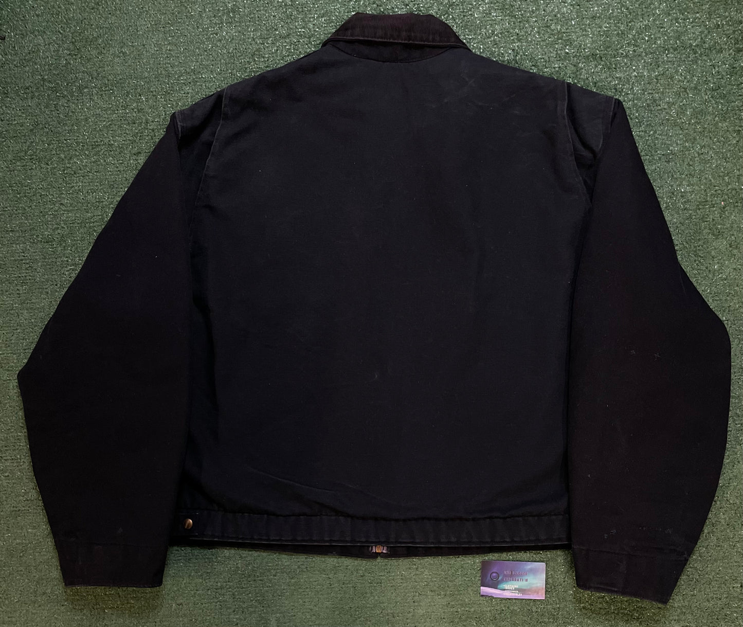 Vintage Carhartt black embroidered Detroit jacket