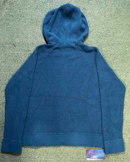 Micheal Kors blue waffle knit hoodie