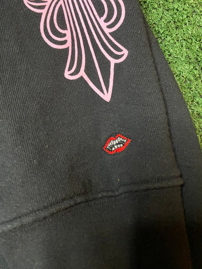 Chrome hearts matty boy black and pink hoodie