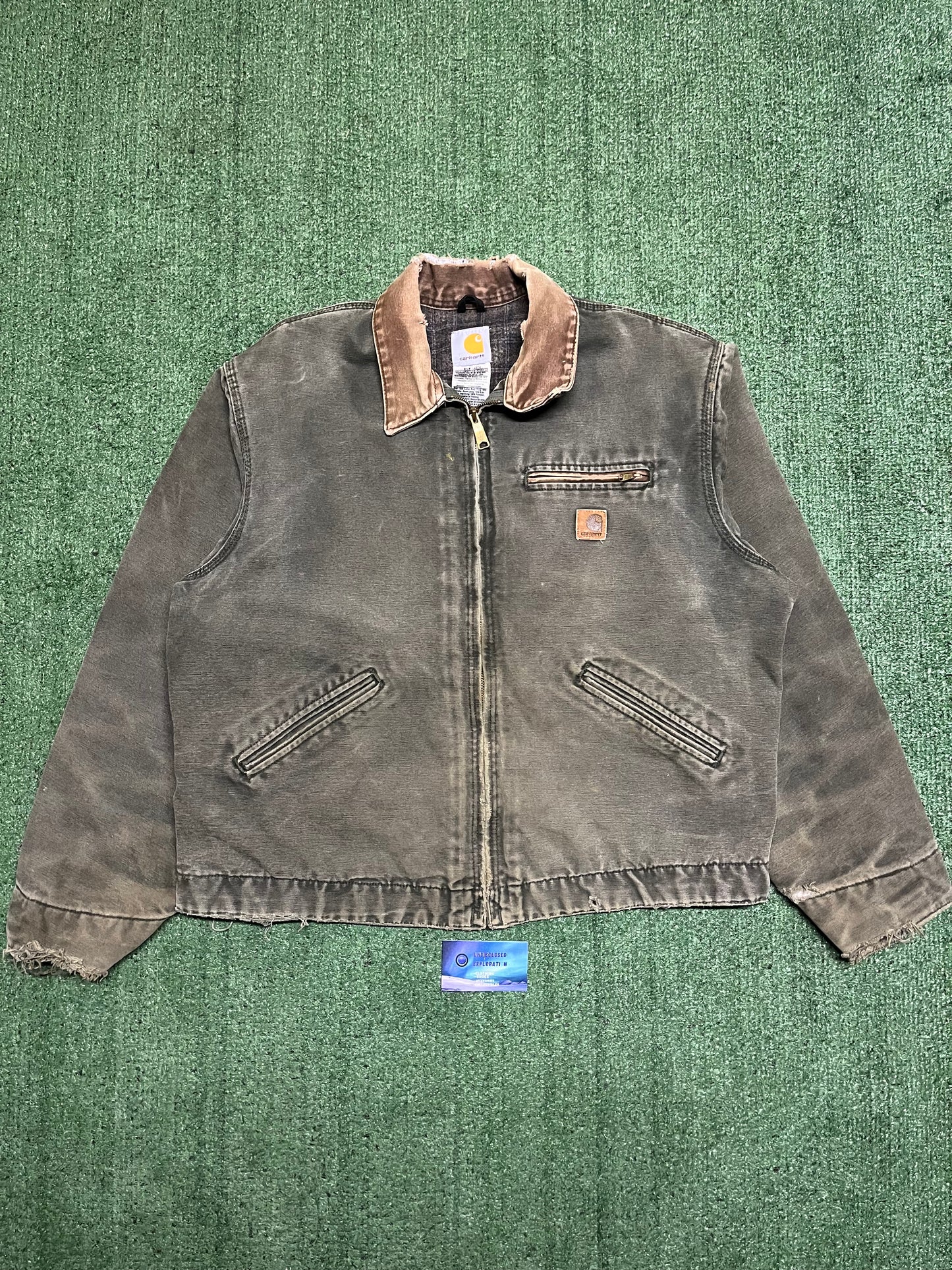 Vintage Carhartt Detroit moss green  J97 moss