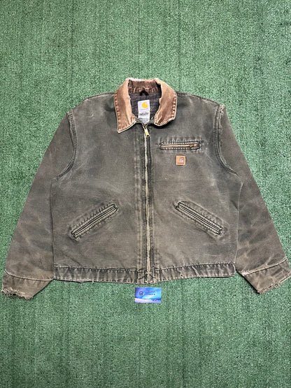 Vintage Carhartt Detroit moss green  J97 moss