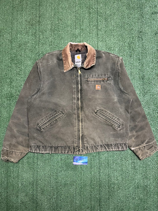 Vintage Carhartt Detroit moss green  J97 moss