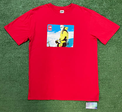 Supreme x North face red Photo tee