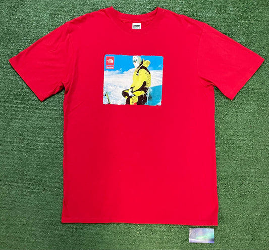 Supreme x North face red Photo tee