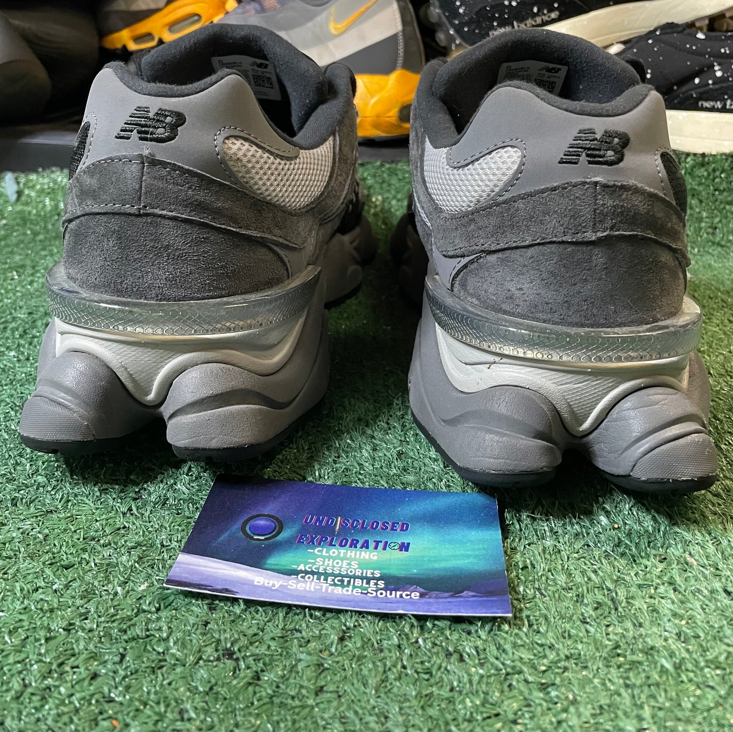 New Balance 9060 black castlerock grey size 11men/12.5women