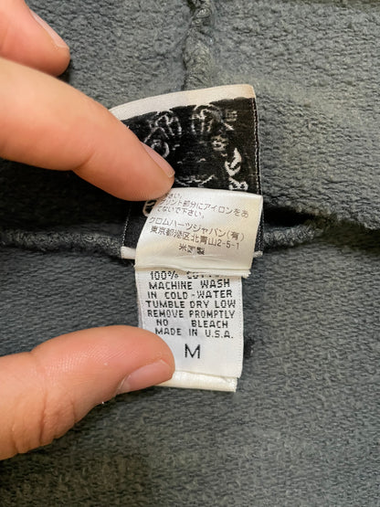 Vintage Chrome Hearts grey zip up hoodie
