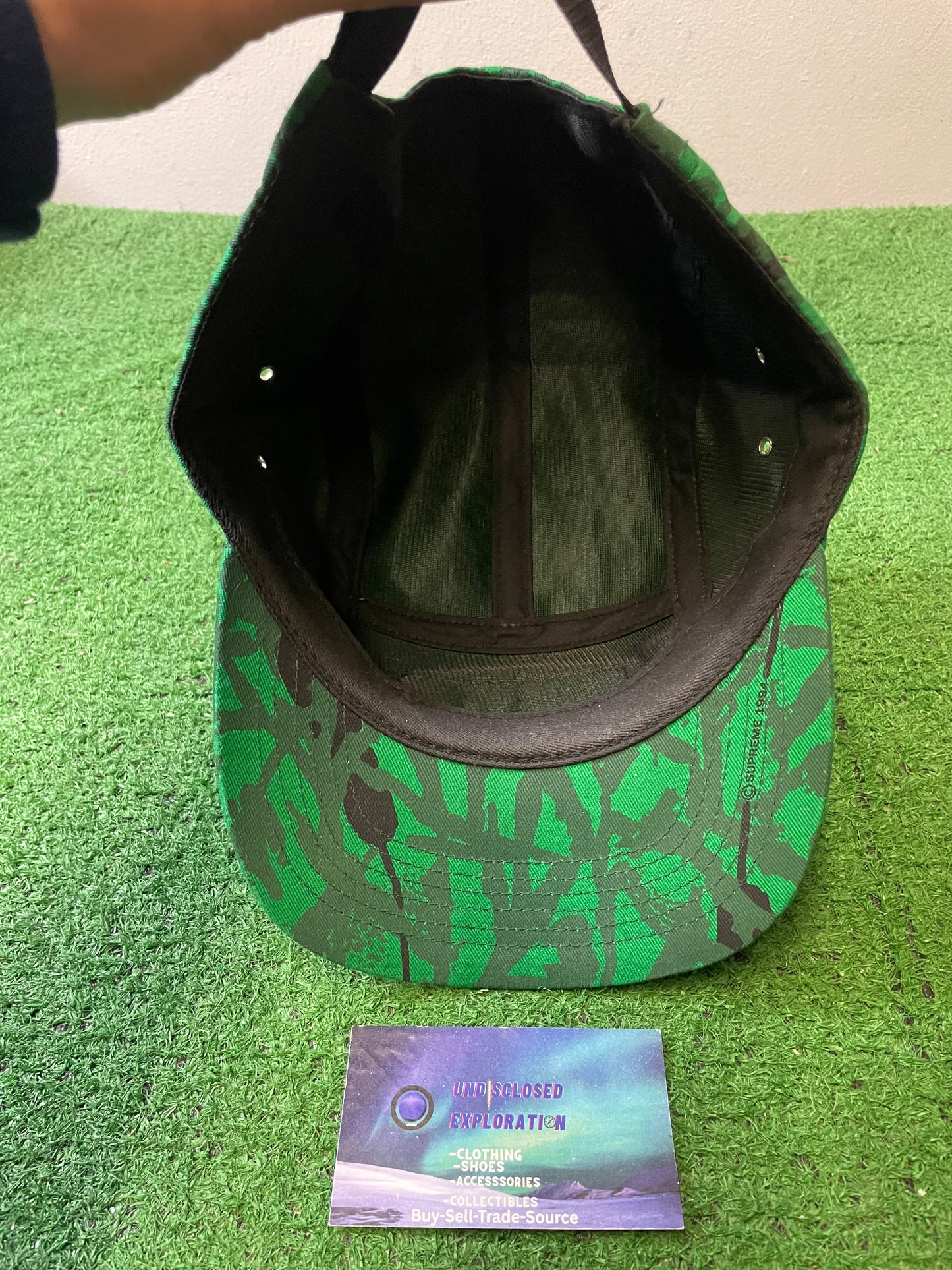 Supreme reed camo box logo hat