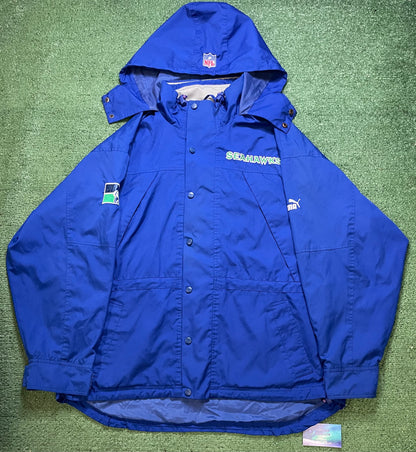 Vintage 1990s seattle Seahawks puma jacket