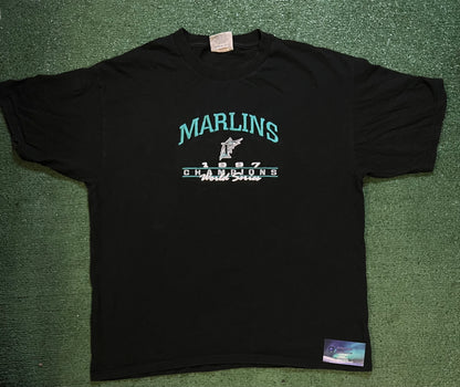 Vintage 1997 champions marlins champions World Series tee