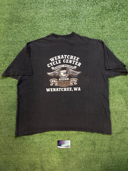 Vintage 1980s Harley Davidson man’s best friend tee