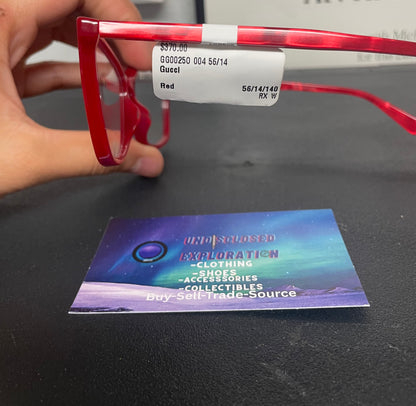 Gucci red GG0025O glasses