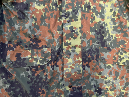 Vintage 90s German Bundeswehr Army GoreTex Flecktarn Rain Jacket
