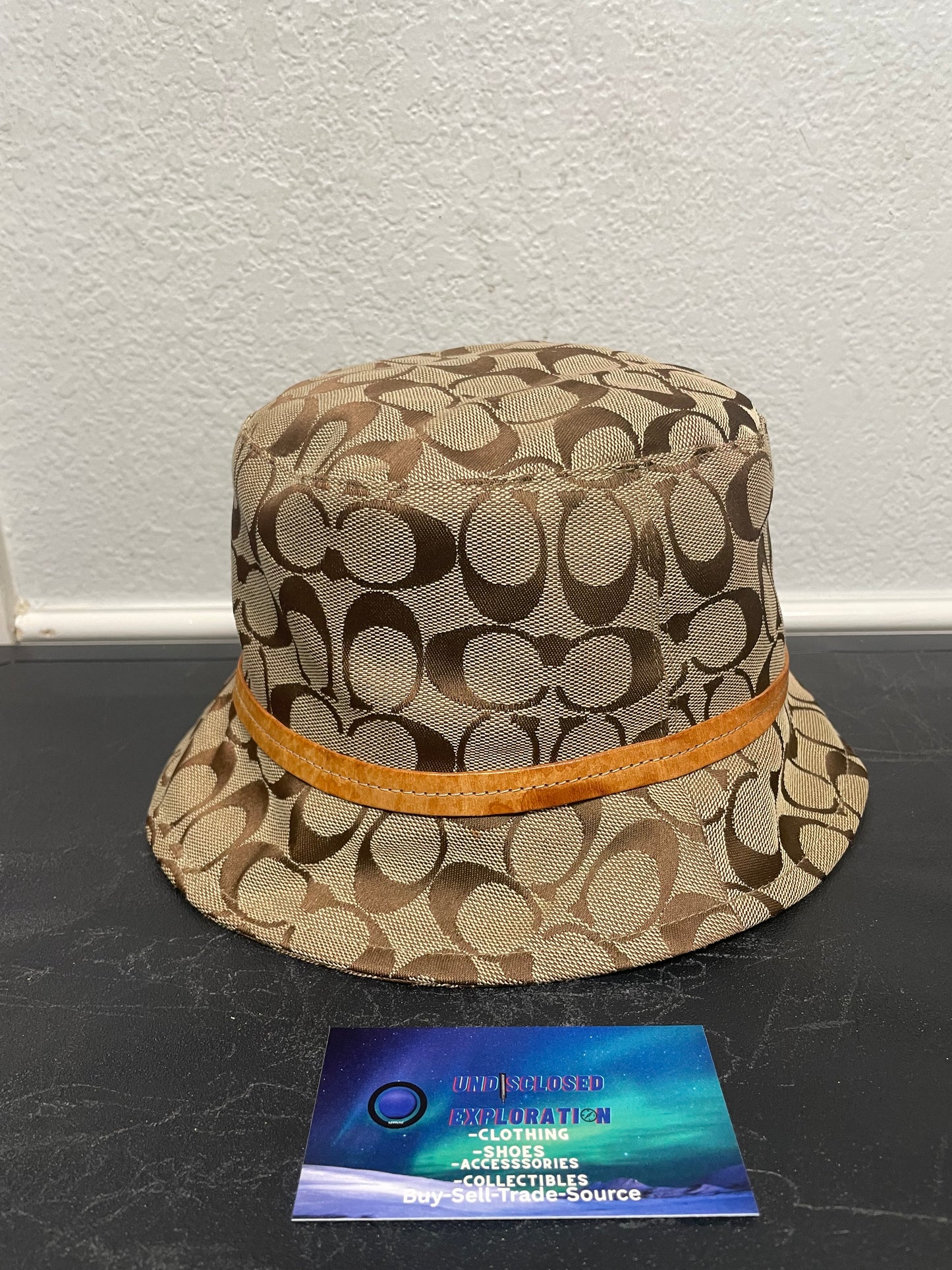 Vintage Coach monogram bucket hat