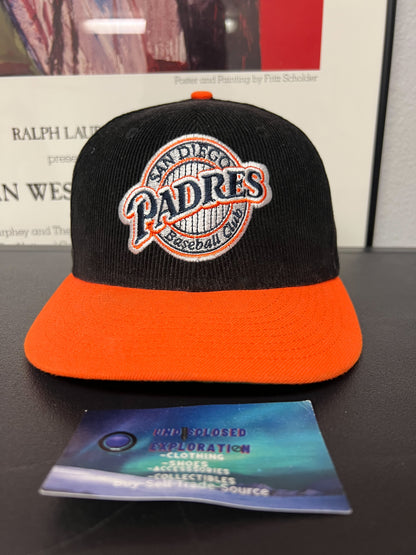 San Diego padres all star game 1992 patch corduroy fitted hat