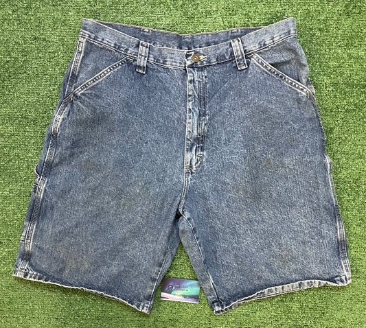Vintage wrangler light wash Jean shorts