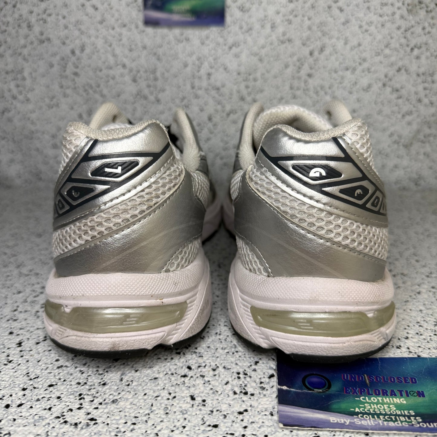 ASICS Gel-1130 White Pure Silver 9.5 Men/11 Women “Preowned”