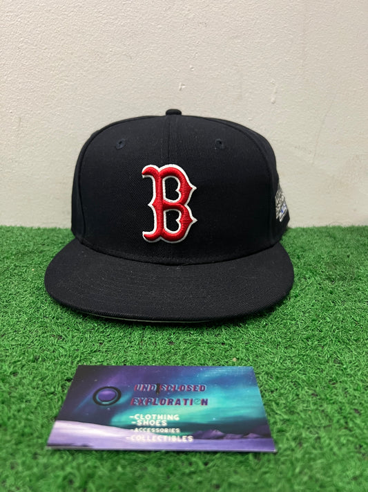 Boston Red Sox World Series patch fitted hat