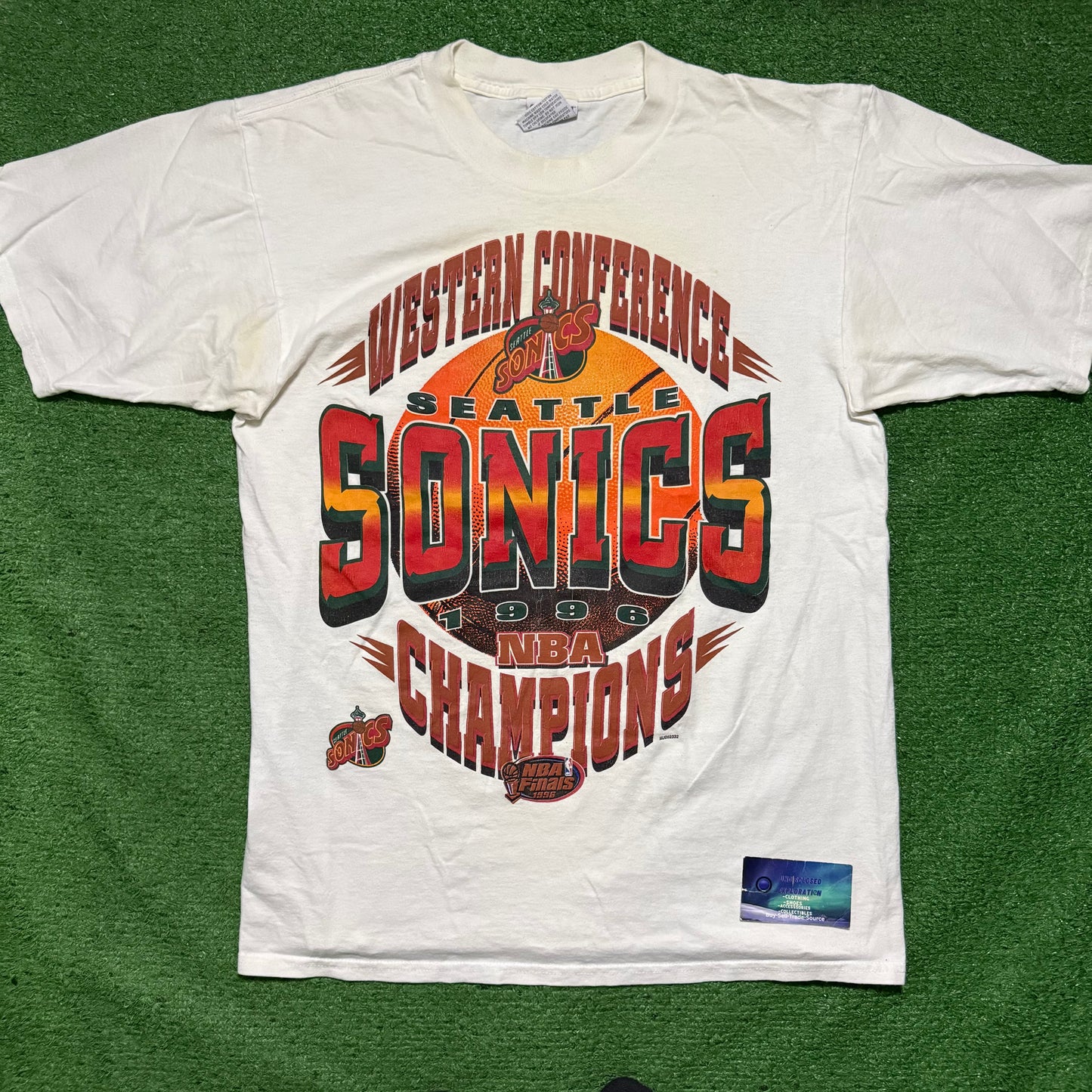 Vintage Seattle SuperSonics Shirt 1996 Finals