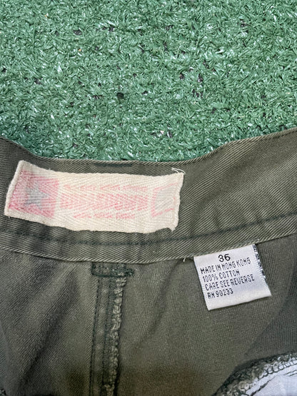 Breakdown olive cargo shorts
