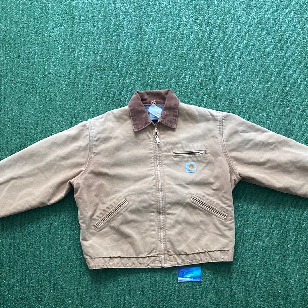 Vintage Carhartt Detroit tan jacket