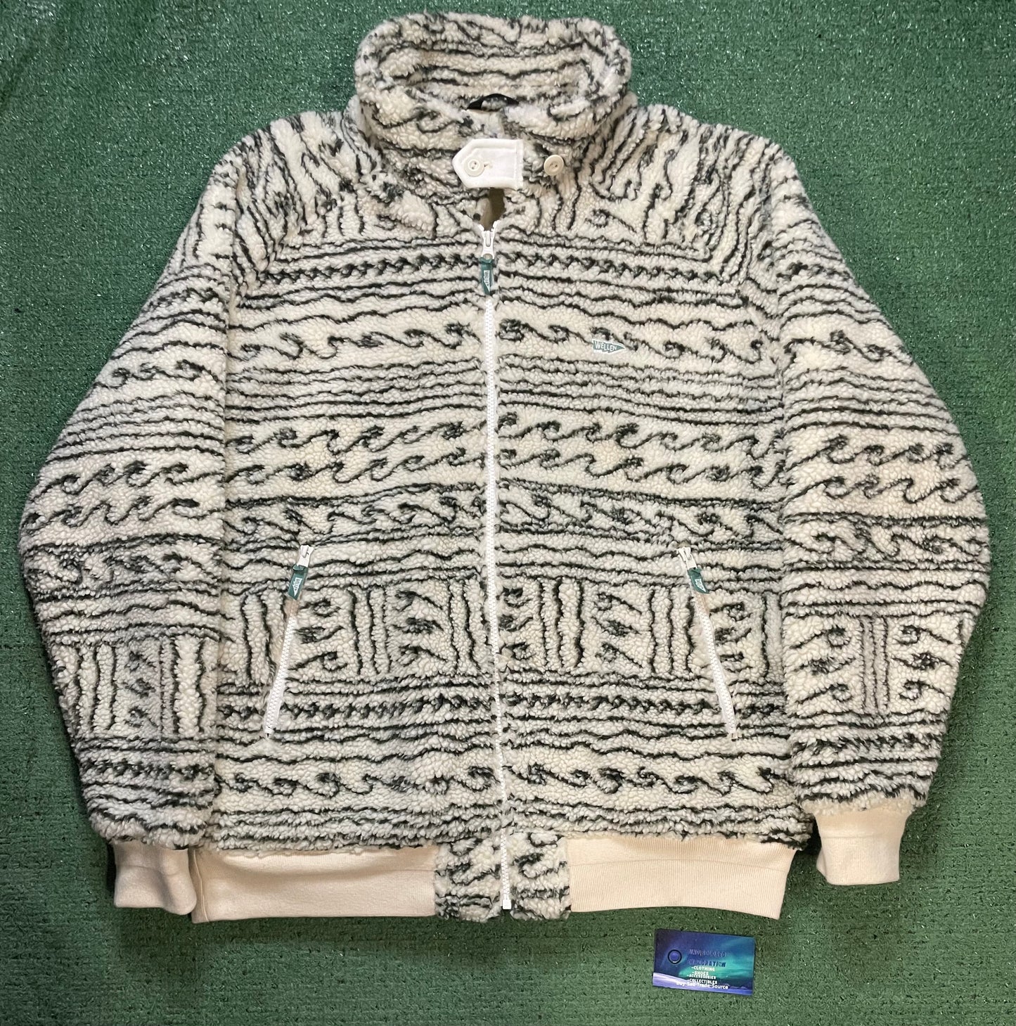 Wellen abstract fleece jacket