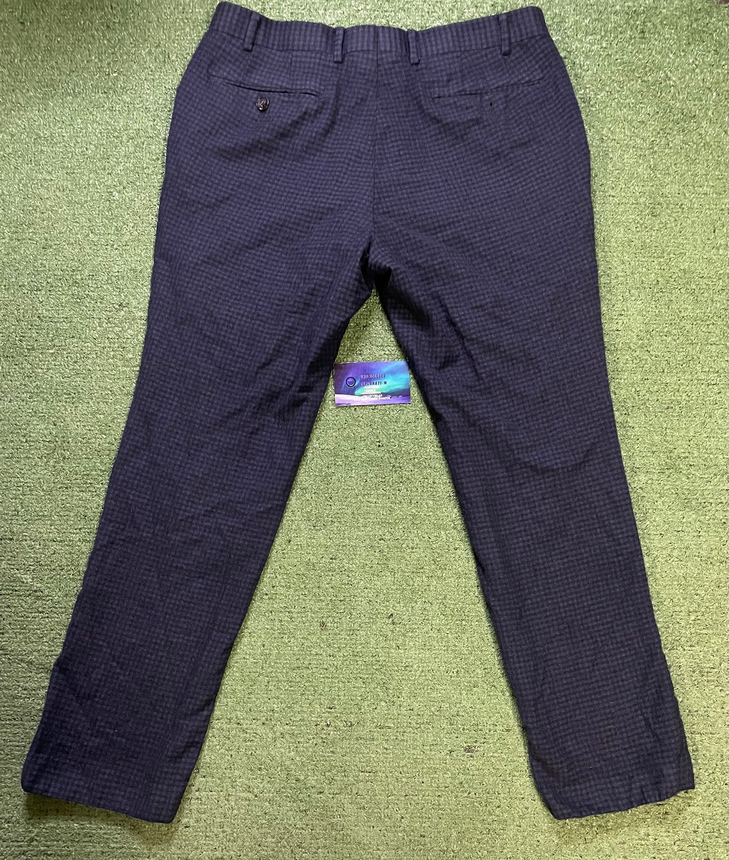 Indochino blue checkered pants