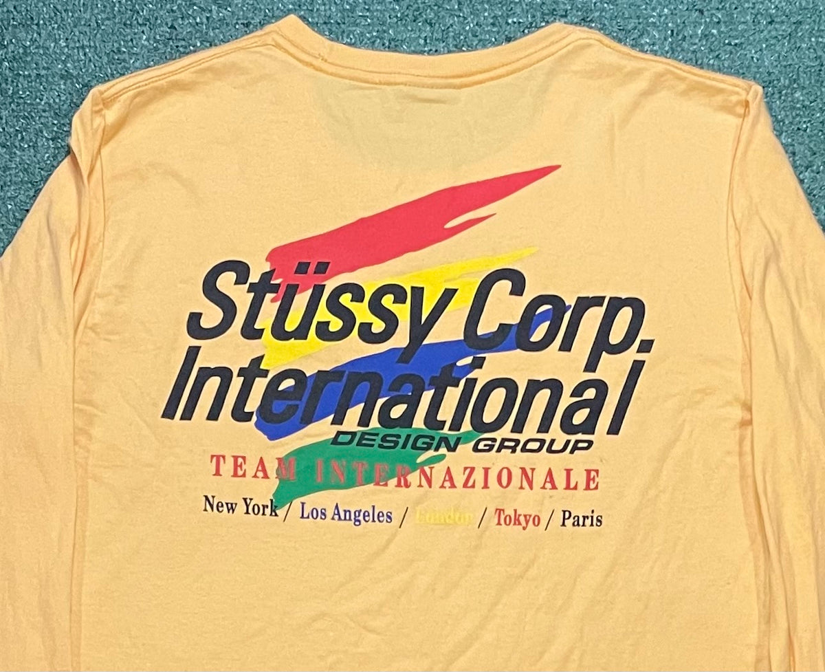 Stussy Corp international yellow longsleeve