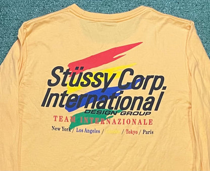 Stussy Corp international yellow longsleeve