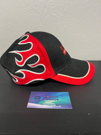 Vintage Toyota flames black and red hat
