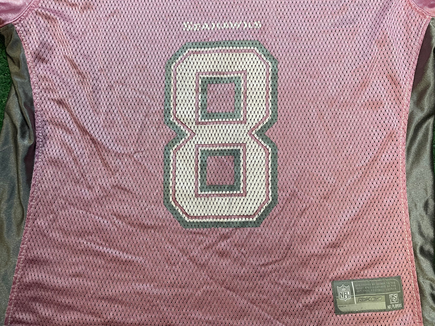 Vintage 2000s Seattle Seahawks pink and grey Matt Hasselbeck #8 Reebok jersey