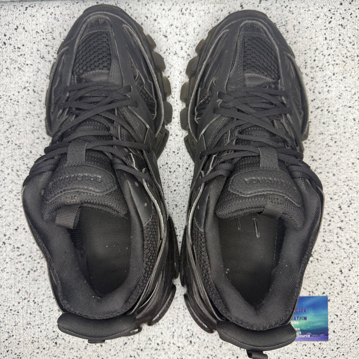 Balenciaga Track Clear Sole Black 10 Men “Preowned”