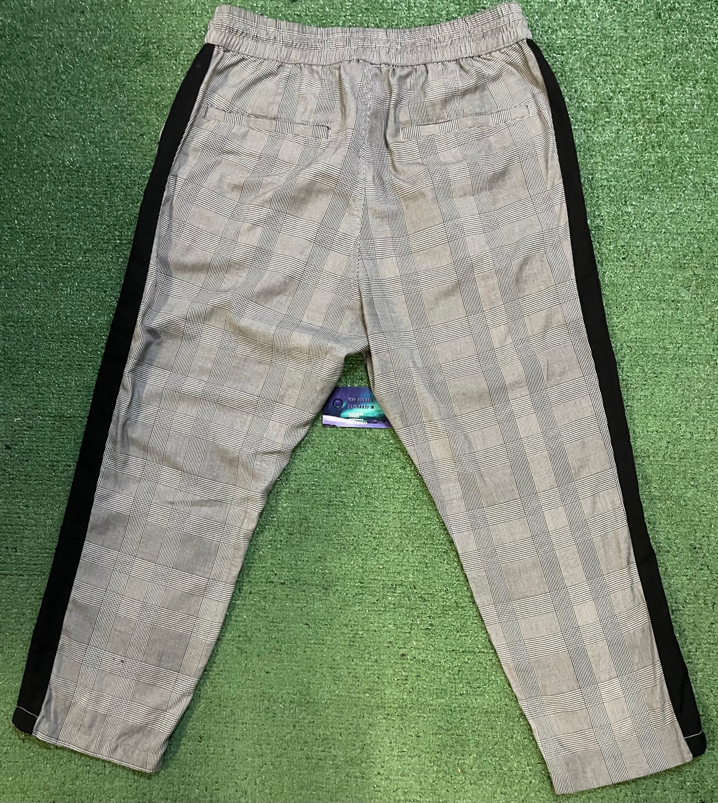 H&M Divided Grey Plaid Pants