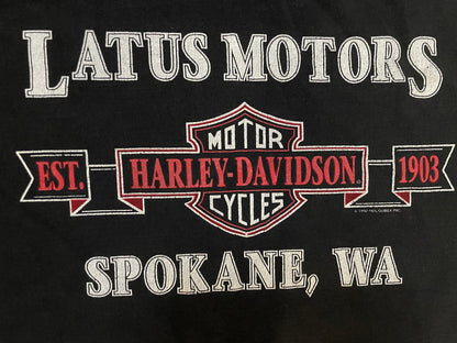 Vintage 1990s Harley Davidson motorcycles NO worries tee