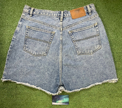 Route 66 light wash Jean shorts