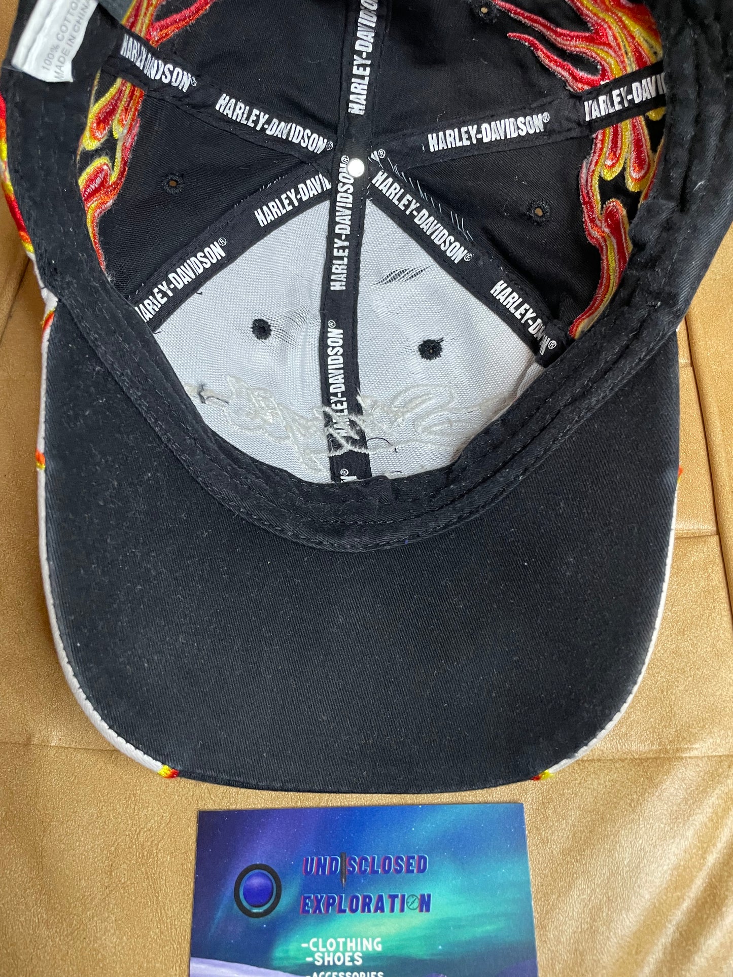 Vintage Harley Davidson Sturgis flames hat