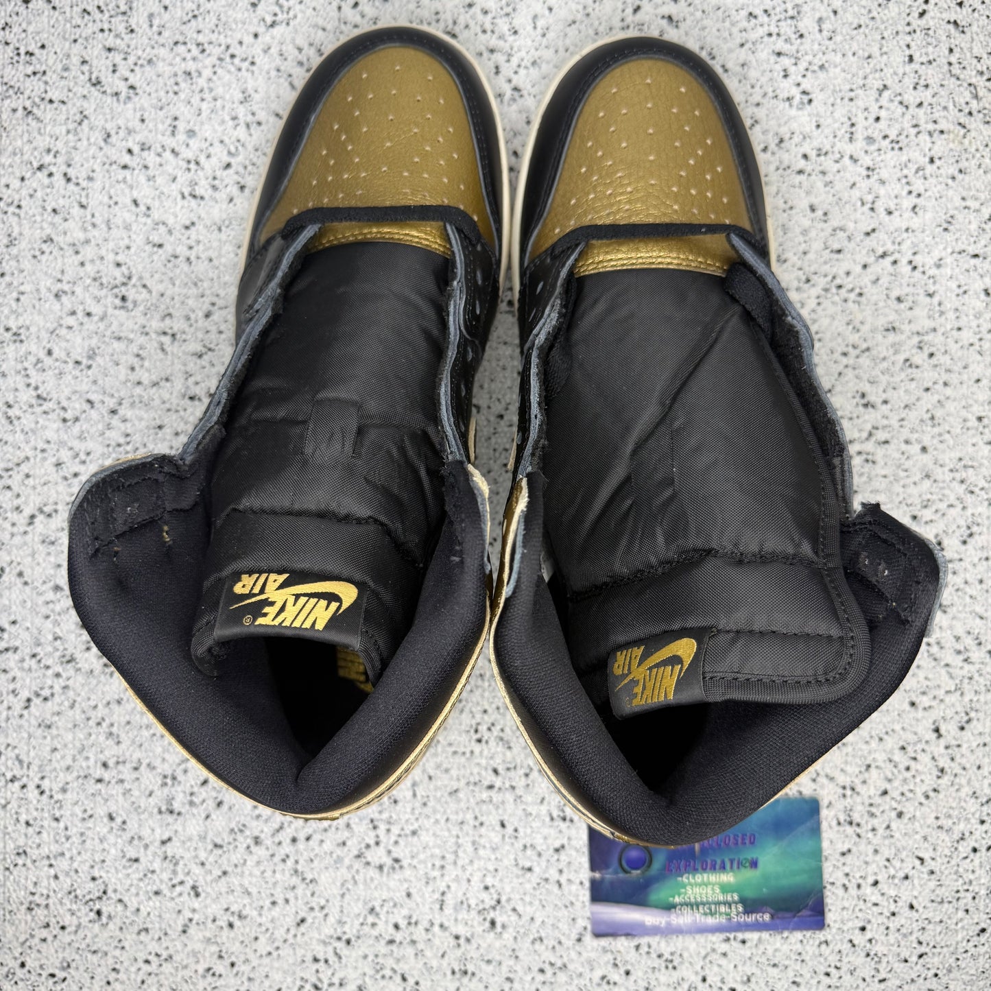 Jordan 1 Black Metallic Gold