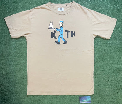 Kith treats delivered beige tee
