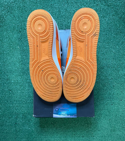 Nike Air Force 1 low orange white size 9.5men/11women
