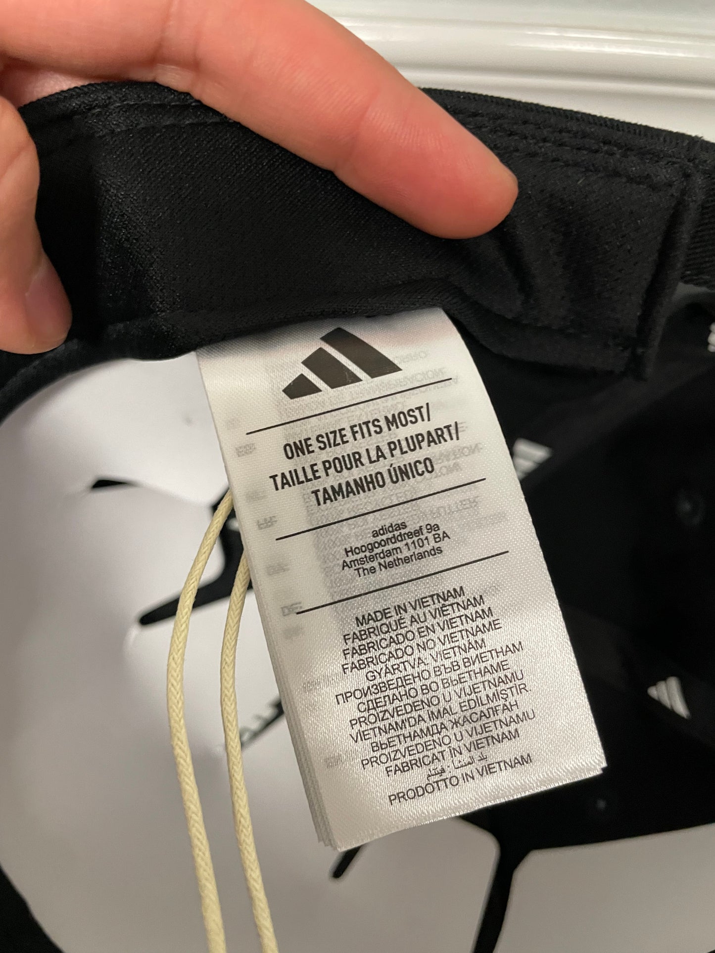 Adidas Argentina 3 stripes black hat