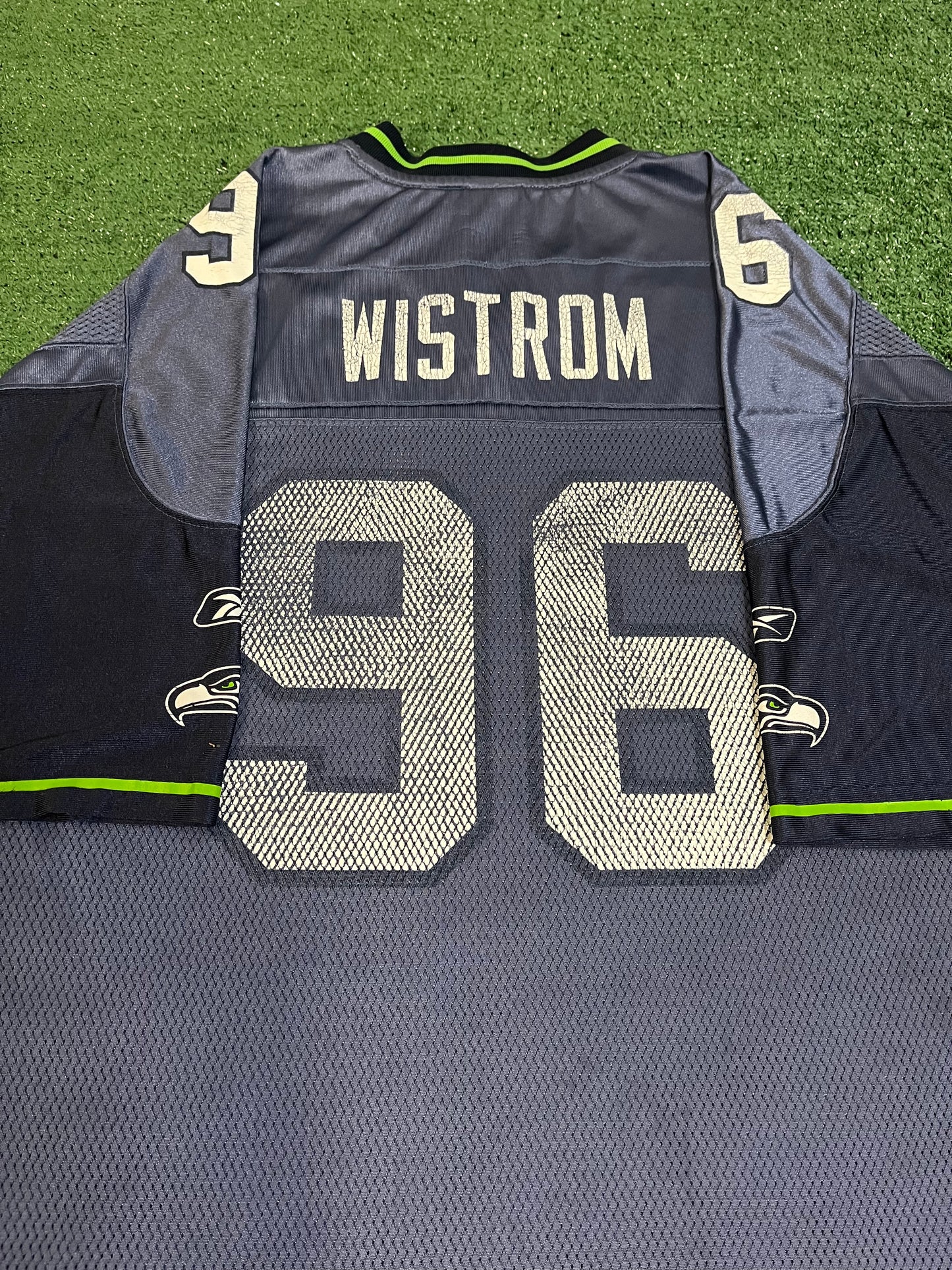 Vintage Seattle Seahawks Grant wistrom Reebok jersey #96