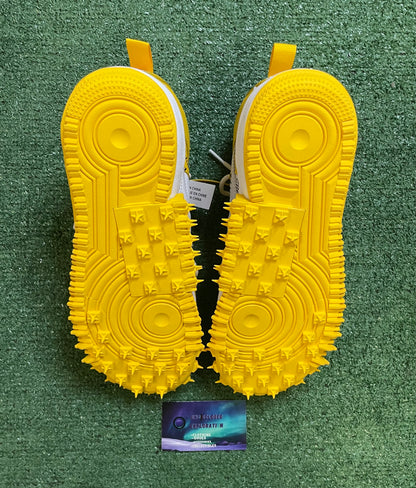 Nike Air Force 1 mid X off white leather varsity maize