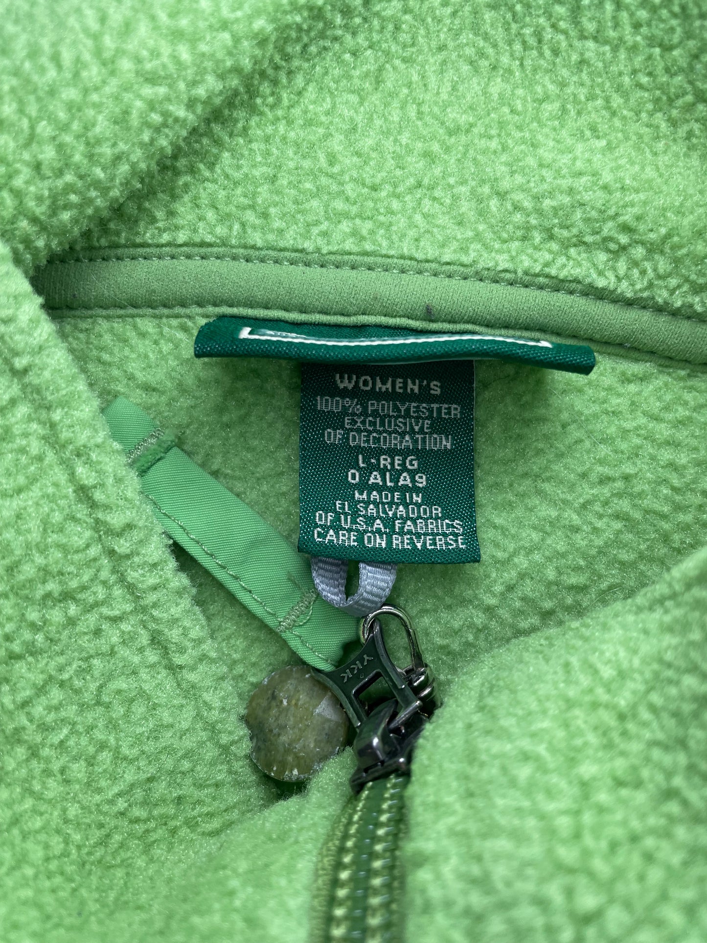 Vintage LL bean green fleece vest