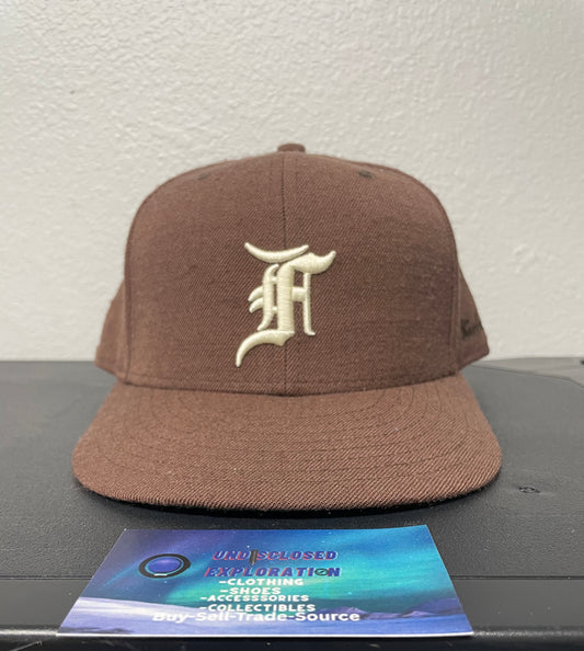 Fear Of God X New Era brown fitted hat