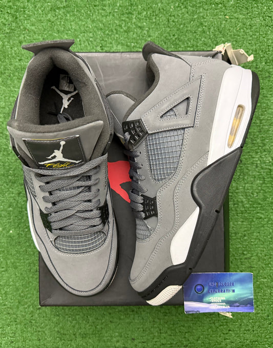 Jordan 4 Cool Grey 10 Men/11.5 Women “Preowned”