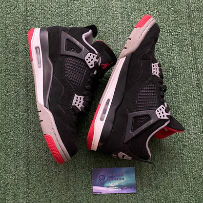 Jordan Retro 4 “Bred” 2019 size 8.5men/10women